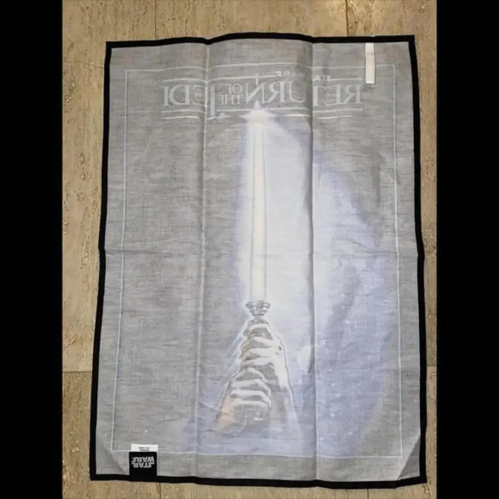 Star Wars Small Hand/ Towel Return Of The Jedi‎ lightSaber Blue Black Star